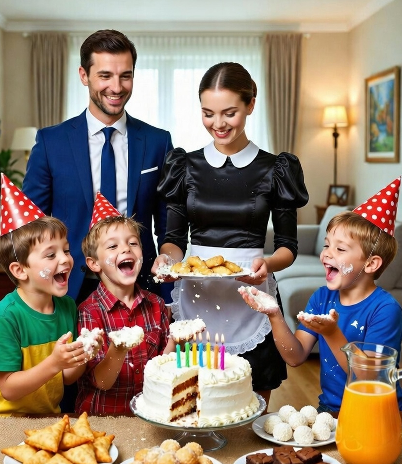 El millonario estaba triste porque nadie recordó su cumpleaños, hasta que alguien llamó a la puerta con un regalo inesperado. No eran sus socios ni su familia, sino la señora de la limpieza — y lo que traía cambiaría su vida para siempre.