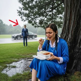 EL MILLONARIO VE A SU CRIADA COMIENDO BAJO LA LLUVIA — LO QUE DESCUBRE TE ROMPERÁ EL CORAZÓN.