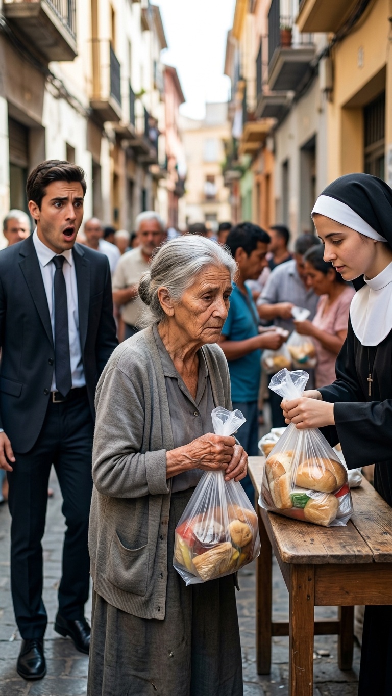 Millonario Enviaba 30,000 Dólares Al Mes Para Su Abuela Pero La Descubrió Haciendo Fila En Un Comedor De Mendigos