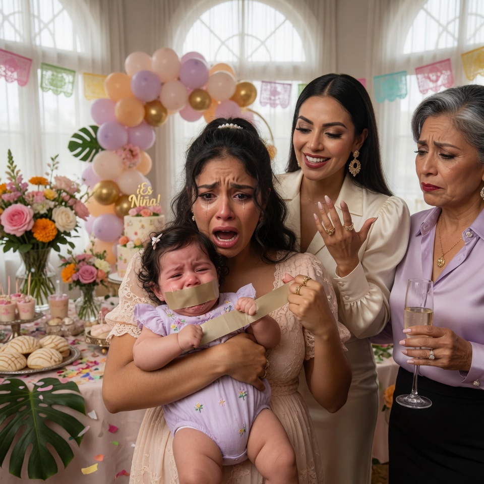 En el lujoso baby shower de mi hermana