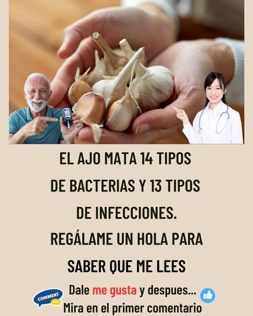 🧄 El ajo y sus beneficios naturales. Un hábito simple que sorprende 🙏 Comenta y te comparto la receta