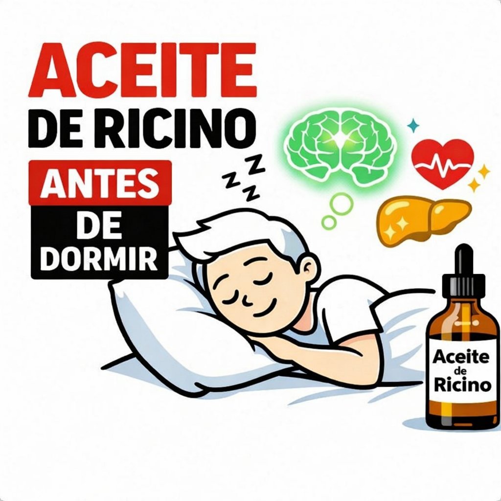 Lo que hace tu cuerpo por la noche cuando aplicas aceite de ricino antes de dormir.