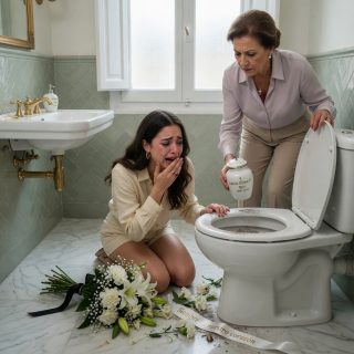 Entré a mi baño principal y vi a mi madre vaciando las cenizas de mi hijo.