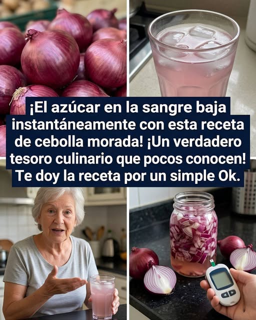 ¡Reduce tu glucosa rápidamente con esta deliciosa receta de cebolla morada!