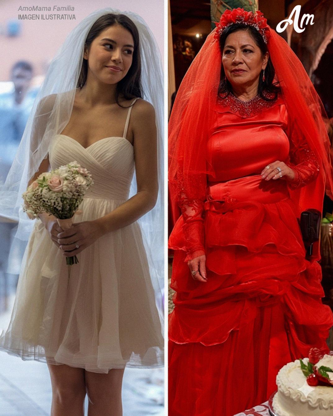 Mi suegra me opacó con un vestido rojo y pomposo en mi boda y se sentó junto a mi esposo — Pero no se imaginaba lo que iba a pasar