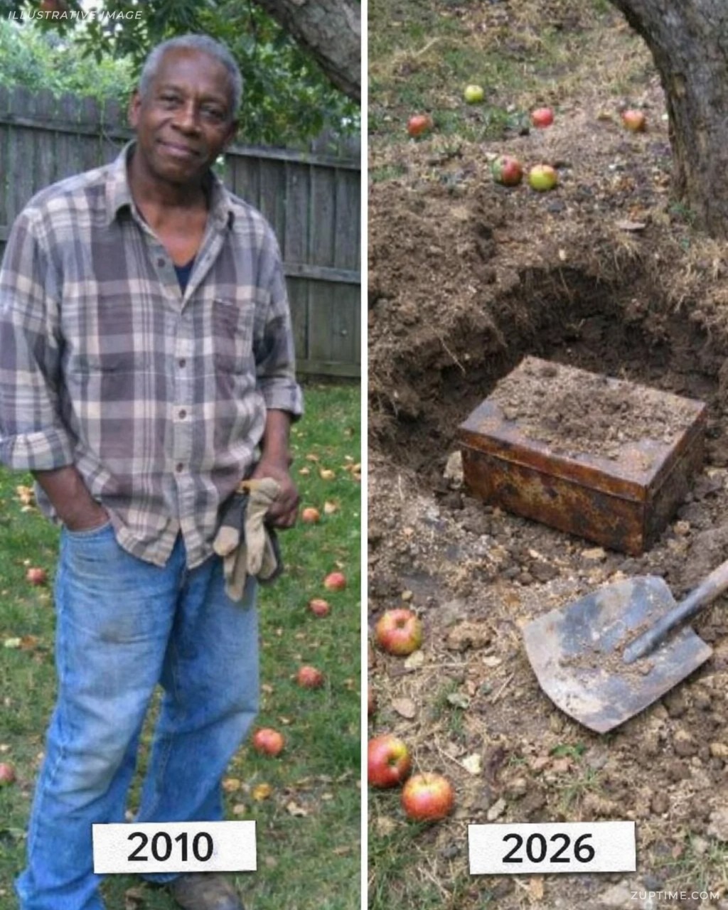 Mi vecino murió: dos días después, desenterré el secreto que escondió debajo de su árbol de manzana durante 40 años