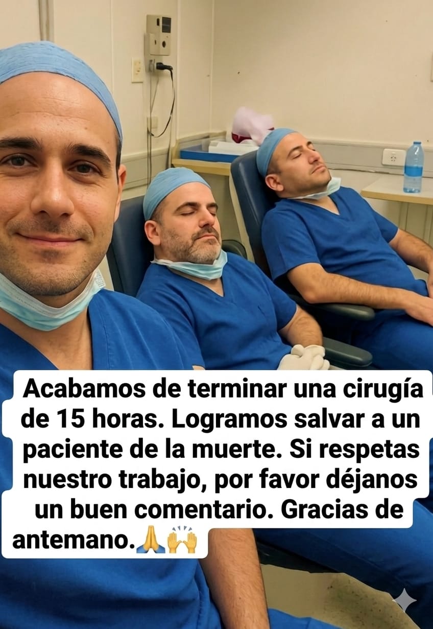 Pasamos 15 horas en el quirófano